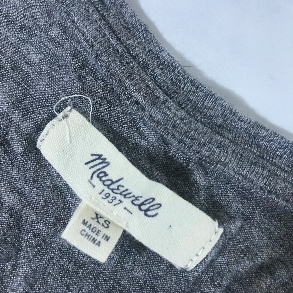 Madewell Grey & Charcoal Anthem Inset Tank Top - Picture 6 of 7